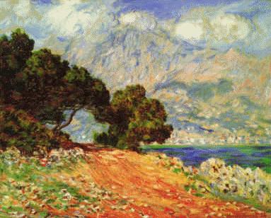 Claude Monet Menton seen from Cape Martin oil painting image